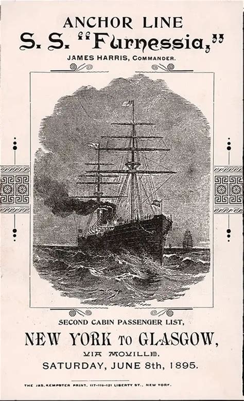 ss furnessia anchor line 1881 interior|SS Furnessia Passenger Lists .
